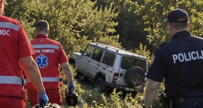 Automobil sletio s puta u Ivanči kod Novog Pazara, sumnja se da je vozaču pozlilo