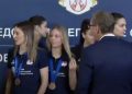 Odbojkašice okrenule leđa Vučiću na prijemu, ostao sam VIDEO