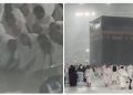 Jaka kiša pogodila Mekku, stotine vjernika obavljali namaz VIDEO