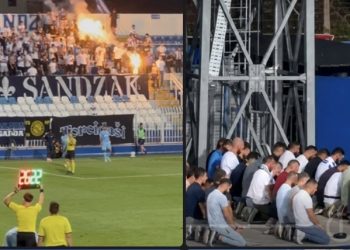 Zar opet: Pazarci kažnjeni zbog vjerskog obreda i bakljade na tribinama, a Beograđani mogu i više