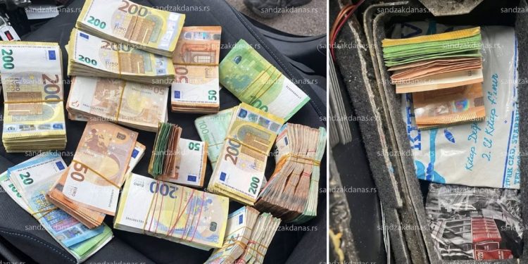 Špiljani: U bunkeru Golfa pronađeno više od 220.000 eura, za volanom mladić S.H. iz Novog Pazara