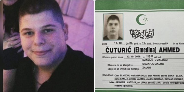 TUGA U PRIJEPOLJU: U 19. GODINI ŽIVOTA U BEOGRADU STRADAO AHMED ĆUTURIĆ